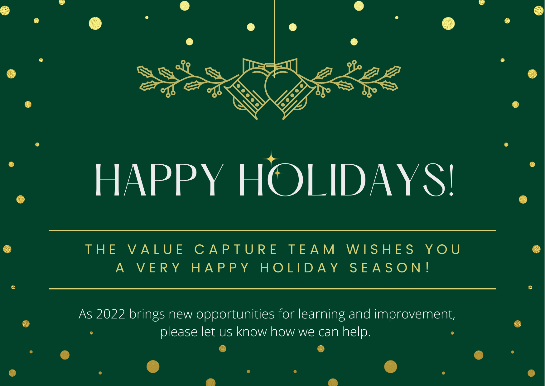 Happy Holidays From Value Capture!